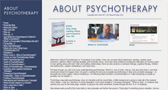 Desktop Screenshot of aboutpsychotherapy.com
